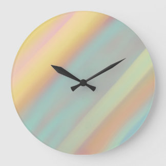 Relógio Grande Padrão de Aquarela Azul Verde