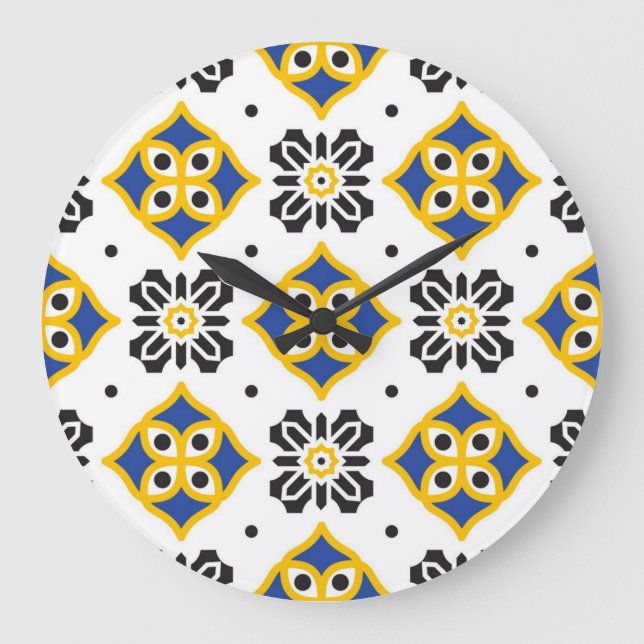 Relógio Grande Padrão de azulejos cerâmicos (Frente)