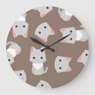 Relógio Grande Padrão de Cat