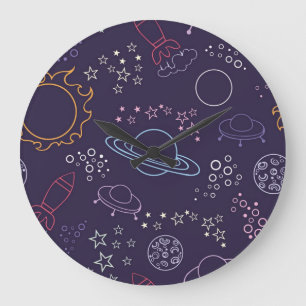 Relógio Grande Padrão de espaço