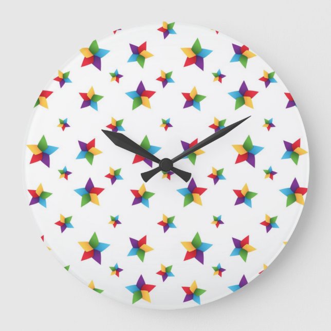 Relógio Grande Padrão de estrelas (Frente)