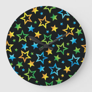 Relógio Grande Padrão de estrelas
