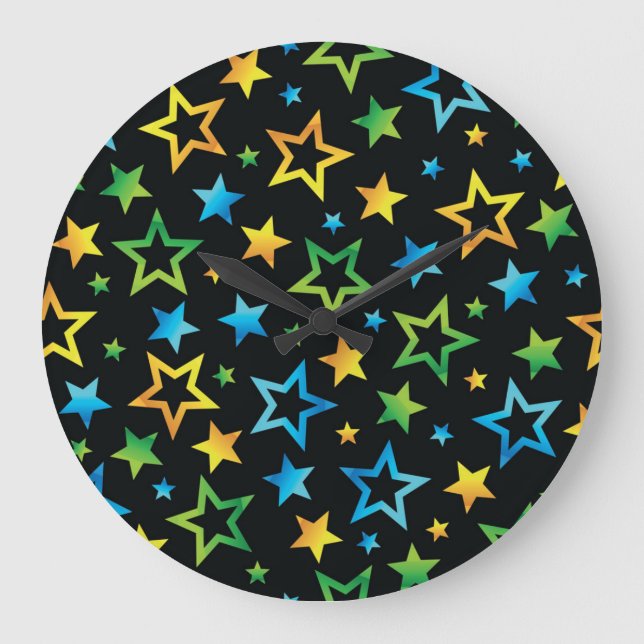 Relógio Grande Padrão de estrelas (Frente)