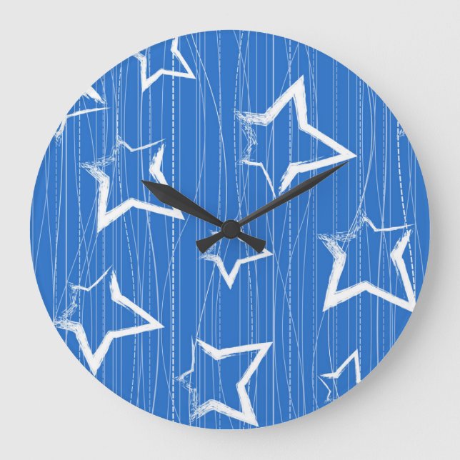 Relógio Grande Padrão de estrelas (Frente)