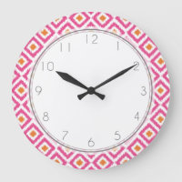 Padrão de Ikat do Diamante de Tangerina Rosa