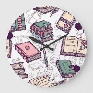 Relógio Grande Padrão de livro