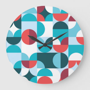 Relógio Grande Padrão minimalista da década de 70 retrô