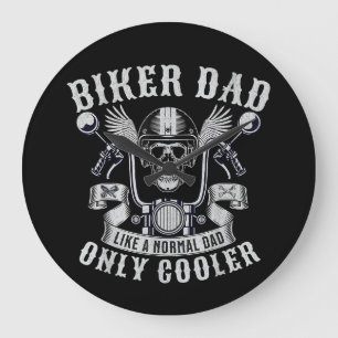 Relógio Grande Pai Biker Motocicleta Padre Rider Biker Pai Padre
