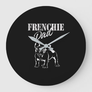 Relógio Grande Pai De Amantes De Bulldog Francês Engraçado E Boni