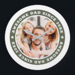 Relógio Grande Pai incrível desde a 20XX Foto simples moderna<br><div class="desc">Este design simples e moderno é composto por tipografia de serifa e adiciona uma foto personalizada. Pai incrível Desde 20XX " circula a foto do seu pai,  pai,  papai etc. Este é um presente perfeito para o seu Pai no seu aniversário,  dia de os pais,  natal,  etc.</div>