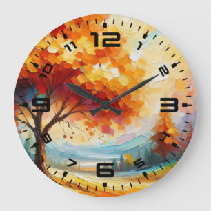 Relógio Grande Painting Com Cor Brilhante- 96771