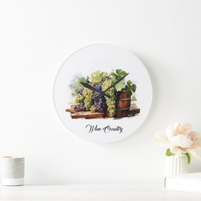 Relógio Grande País Vinho (Lar)