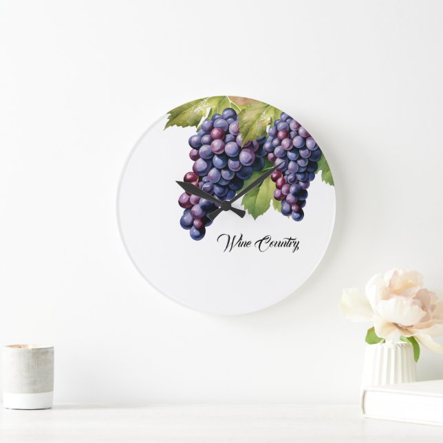 Relógio Grande País Vinho (Lar)