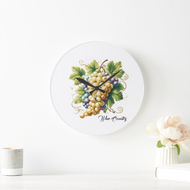 Relógio Grande País Vinho (Lar)