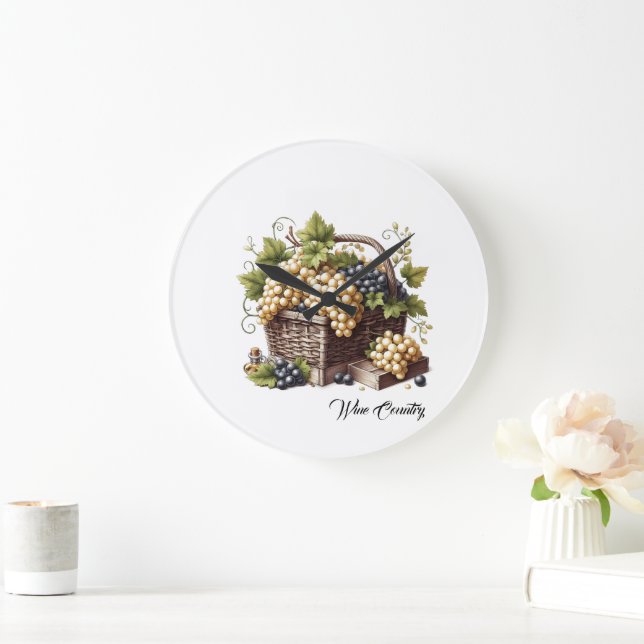 Relógio Grande País Vinho (Lar)