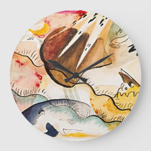 Relógio Grande Paisagem Chuvosa de Wassily Kandinsky