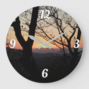 Relógio Grande Paisagem Nacional do Parque Sunset Shenandoah