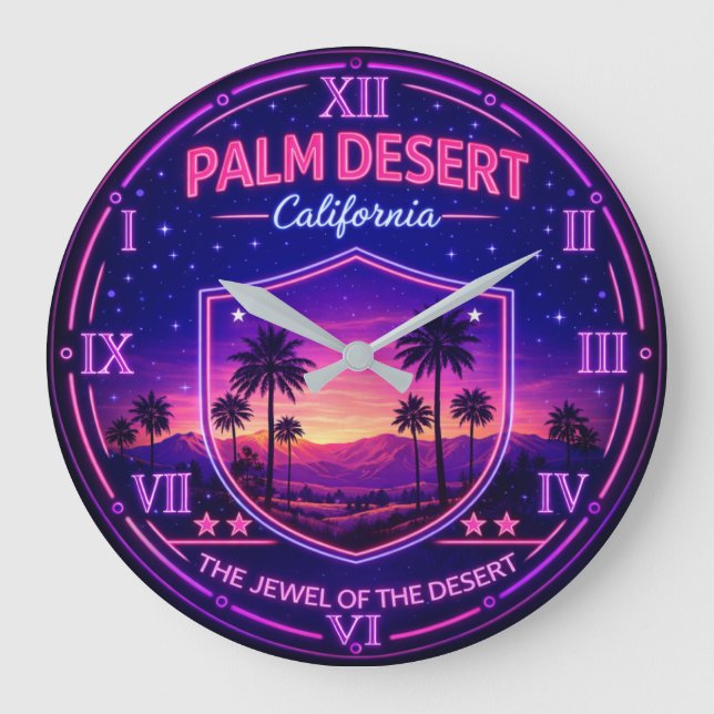 Relógio Grande Palm Desert California  (Frente)