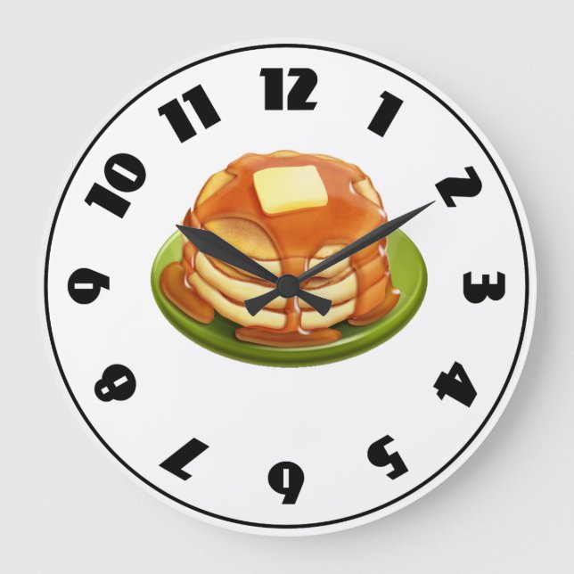 Relógio Grande Pancakes Clock (Frente)