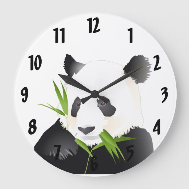 Relógio Grande Panda Bear Large Clock (Frente)