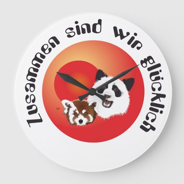 Relógio Grande Panda Treffen Uhr (Frente)