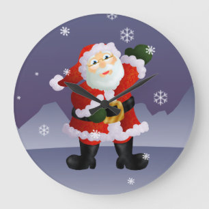 Relógio Grande Papai noel
