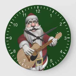 Relógio Grande Papai Noel musical que joga canções do Natal
