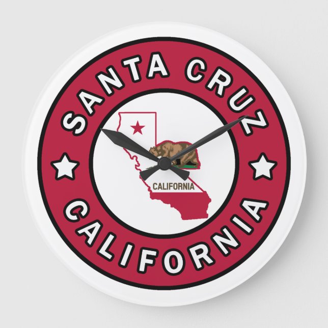 Relógio Grande Papais noeis Cruz Califórnia (Frente)