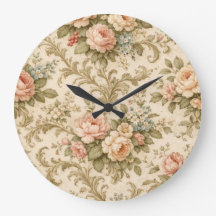 Papel de Parede com Padrão Floral Vintage
