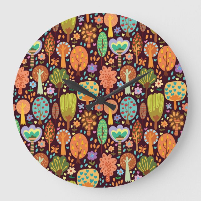 Relógio Grande Papel de parede exterior Textura sem costura (Frente)