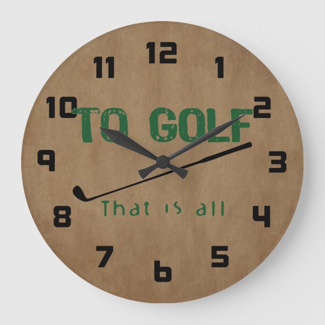 Relógio Grande Para Golfe (Frente)
