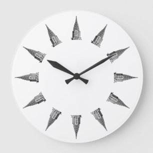 Relógio Grande Parte superior da construção de Chrysler