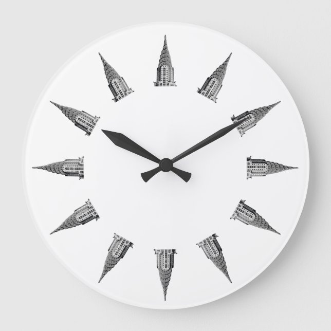 Relógio Grande Parte superior da construção de Chrysler (Frente)