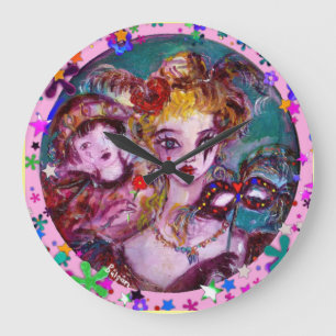 Relógio Grande PARTIDO namorados VENETIANO MASCARADA