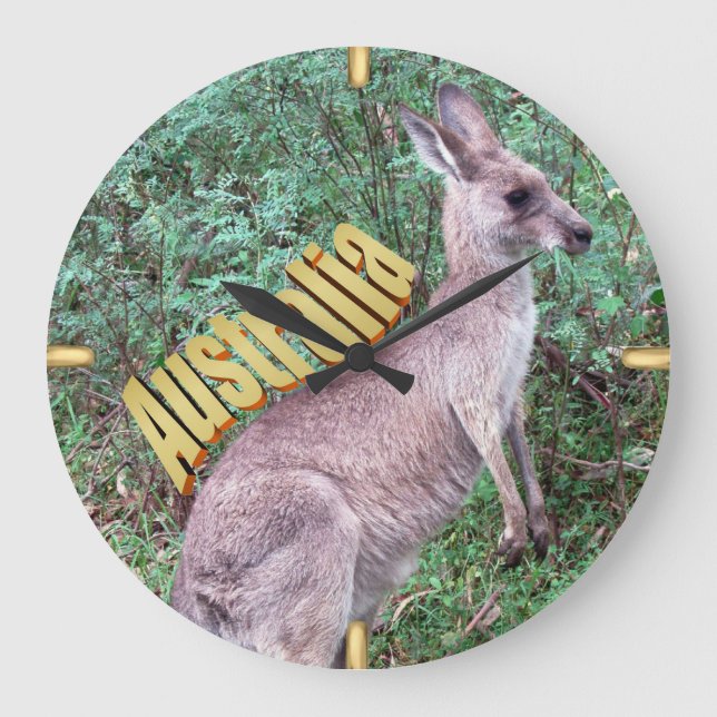 Relógio Grande Pastagem na grama (Frente)