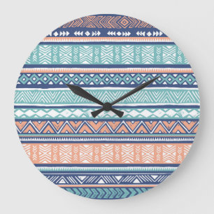 Relógio Grande Pastel tribal Navajo: padrão perfeito.