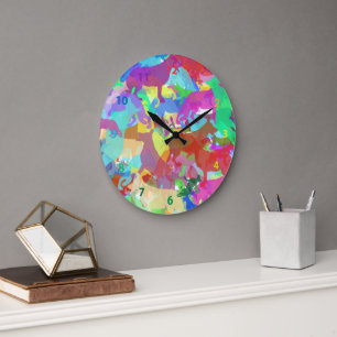 Relógio Grande Pastor Alemão arredondado 