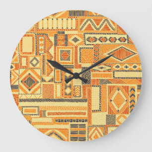 Relógio Grande Patchwork da Boêmia bordada - padrão perfeito