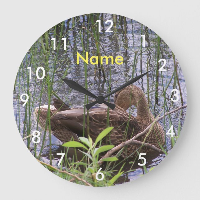 Relógio Grande Pato Preening nos Leeds (Frente)