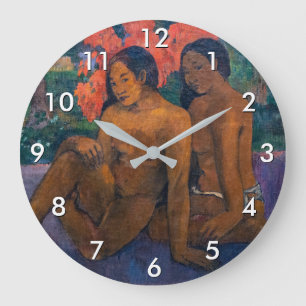 Relógio Grande Paul Gauguin - E o Ouro dos Seus Corpos