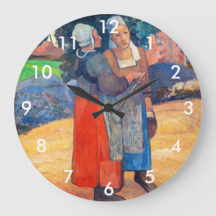 Relógio Grande Paul Gauguin - Paysannes Bretons