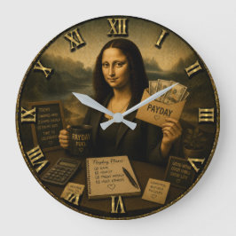 Relógio Grande Payday Funny Mona Lisa Gift for Coworkers