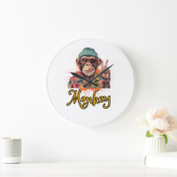 Paz fora macaco desenho engraçado retrô vintage