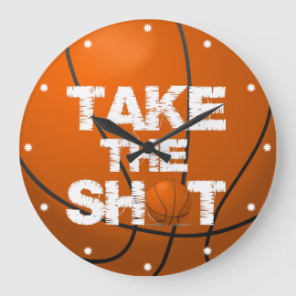 Relógio Grande Pegue o basquete de tiro