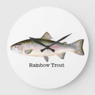 Relógio Grande Peixe-Truta Arco-Íris