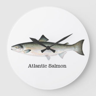 Relógio Grande Peixes dos salmões atlânticos