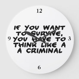Relógio Grande Pensar Como Um Criminoso