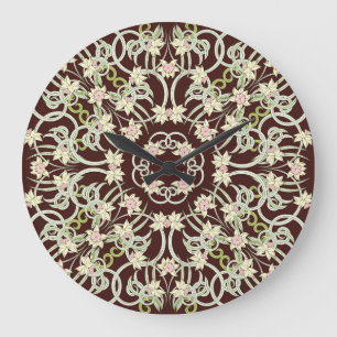 Relógio Grande Pequeno narciso, art nouveau.