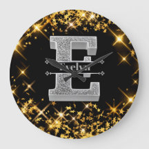 Personalizado E Monograma Inicial De Prata Seu Nom