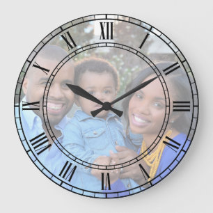 Relógio Grande Personalize a foto de família